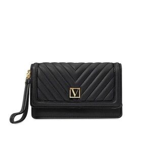 Victoria's Secret Black Lily Victoria Tech Clutch Wallet Wristlet, NEW WITH TAGS